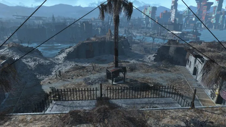 The Castle in Fallout 4, one of the biggest settlements