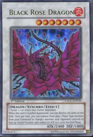 Black Rose Dragon, Yugioh Plant type monster