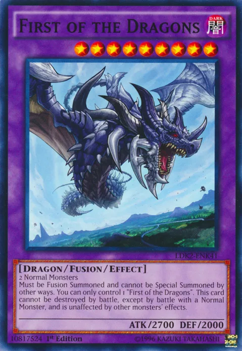 First of the Dragons, Yugioh Dragon type monster