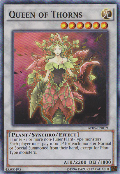 Queen of Thorns, Yugioh Plant type monster