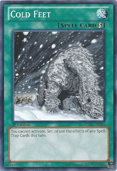 Cold Feet, one of the worst Yugioh cards