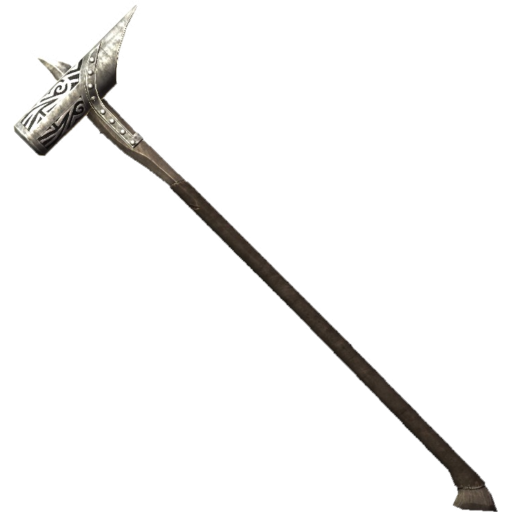 Dawnguard Rune Hammer, one of the best warhammers in Skyrim