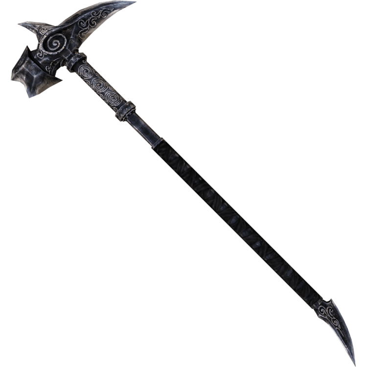 Ebony warhammer, one of the best warhammers in Skyrim