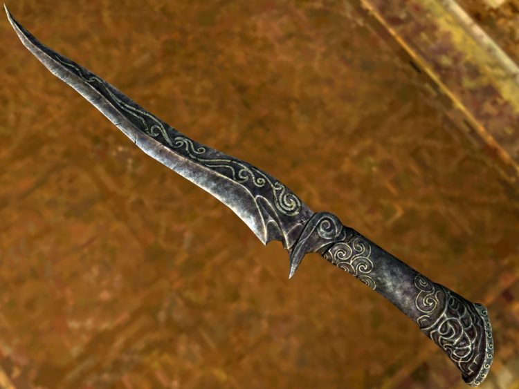 Ebony Dagger, one of the best daggers in Skyrim