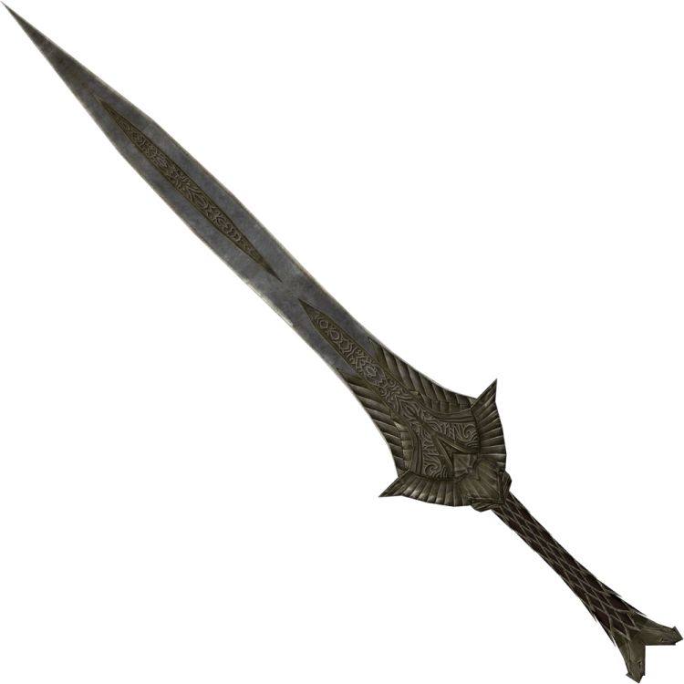 Elven Greatsword, one of the best greatswords in Skyrim