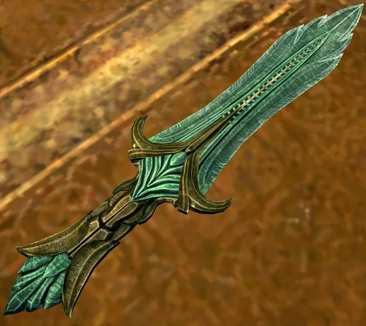 Glass dagger, one of the best daggers in Skyrim