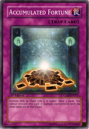 Accumulated Fortune, one of the best Yugioh chain burn cards