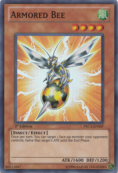 Armored Bee, one of the best Yugioh insect type monsters
