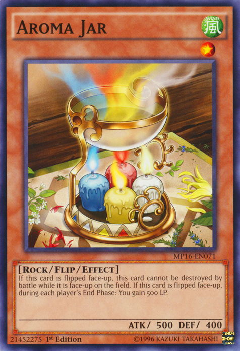 Aroma Jar, one of the best Rock type Yugioh monsters