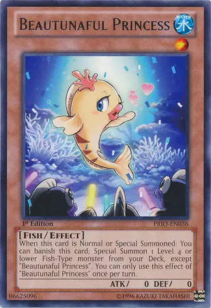 Beautunaful Princess, one of the best fish type monsters in Yugioh