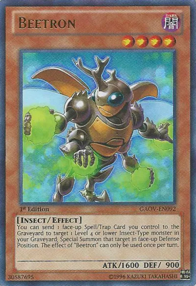 Beetron, one of the best Yugioh insect type monsters