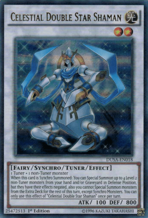 Celestial Double Star Shaman, one of the best fairy type Yugioh monsters