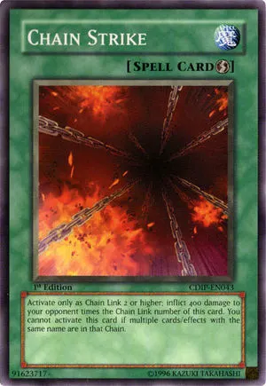 Chain Strike, one of the best Yugioh chain burn cards