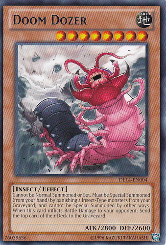 Doom Dozer, one of the best Yugioh insect type monsters
