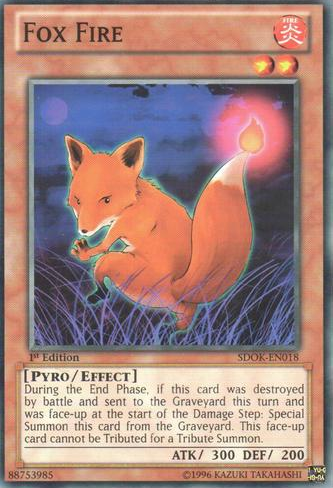 Fox Fire, one of the best Yugioh pyro type monsters