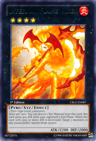 Infernal Flame Vixen, one of the best Yugioh pyro type monsters