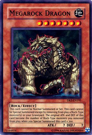Megarock Dragon, one of the best Rock type Yugioh monsters