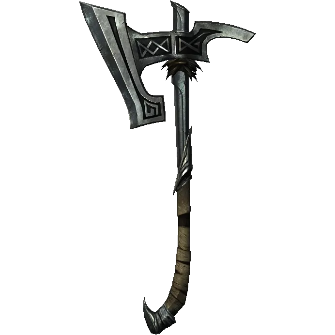 Nordic War Axe, one of the best war axes in Skyrim