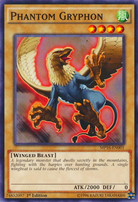 Phantom Gryphon, one of the best yugioh winged beast type monsters