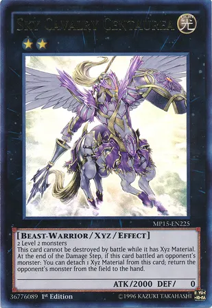 Sky Cavalry Centaurea, the best beast warrior type monster in Yugioh