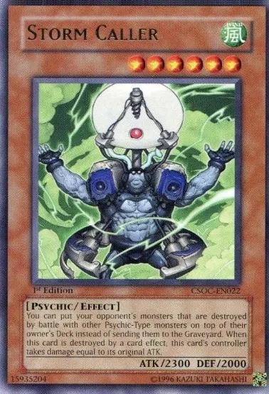Storm Caller, one of the best Yugioh psychic type monsters