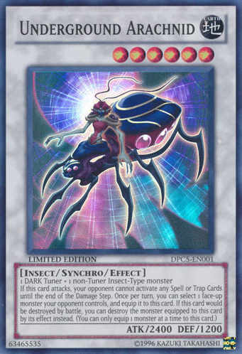 Underground Arachnid, one of the best Yugioh insect type monsters