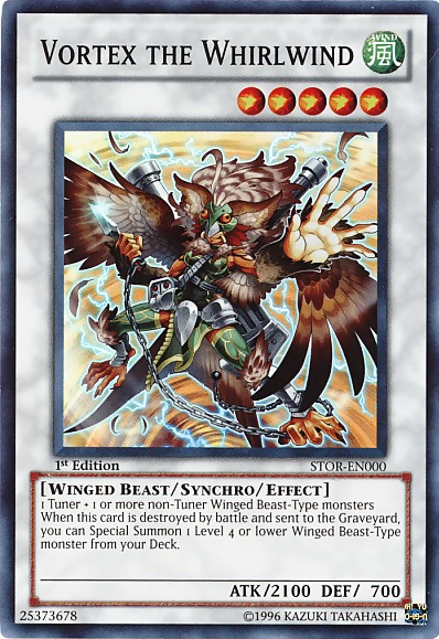 Vortex the Whirlwind, one of the best yugioh winged beast type monsters