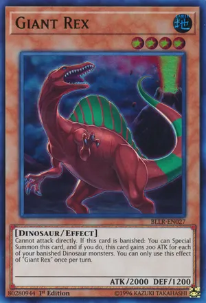 Giant Rex, one of the best yugioh dinosaur type monsters