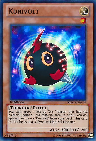 Kurivolt, one of the best yugioh thunder type monsters