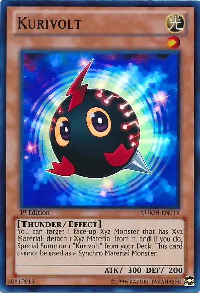 Kurivolt, one of the best yugioh thunder type monsters