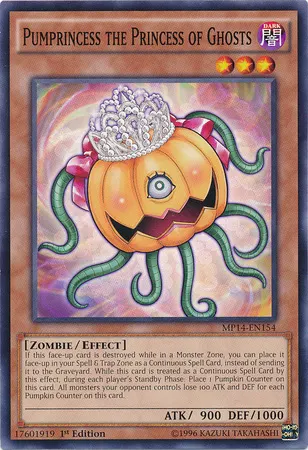 Pumprincess the Princess of Ghosts, one of the best Yugioh zombie type monsters