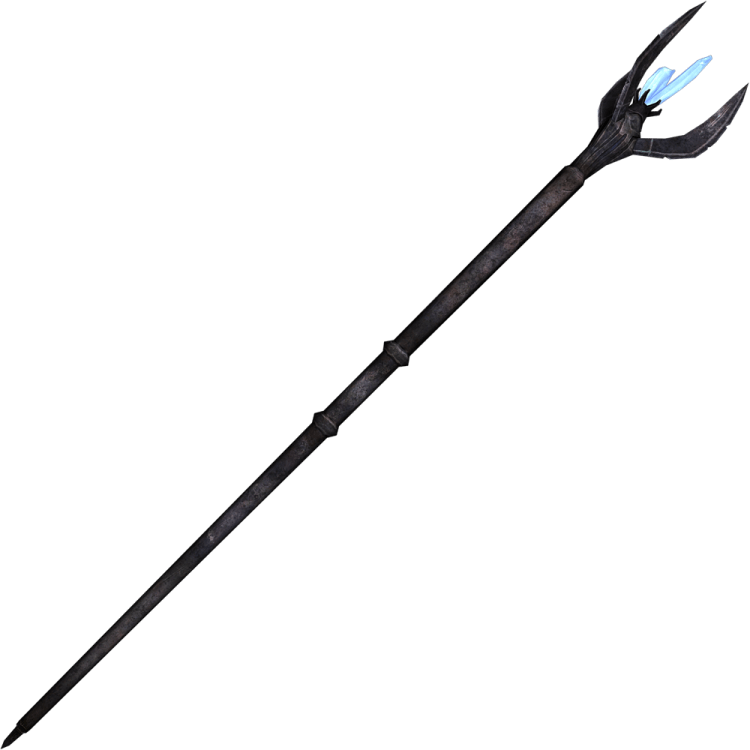 Staff of the Frost/Storm Atronach, one of the best staves in Skyrim