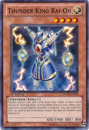 Thunder King Rai-Oh, one of the best yugioh thunder type monsters