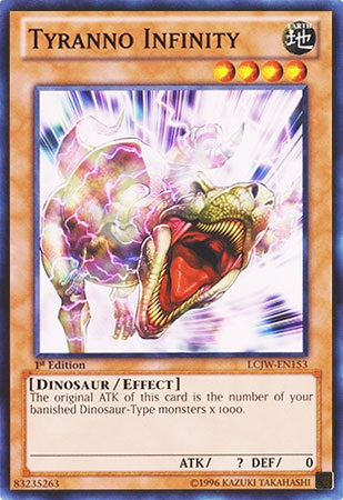Tyranno Infinity, one of the best yugioh dinosaur type monsters