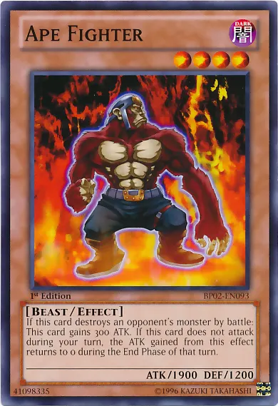 Ape Fighter, one of the best beast type monsters in Yugioh