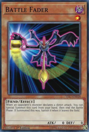 Battle Fader, one of the best fiend type monsters in Yugioh
