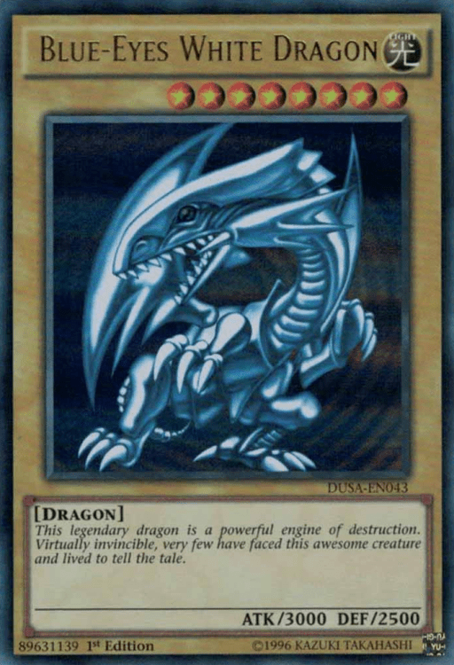 Blue-Eyes White Dragon, the most nostalgic Yugioh card