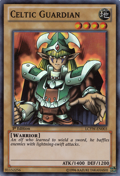 Celtic Guardian, one of the most nostalgic Yugioh cards