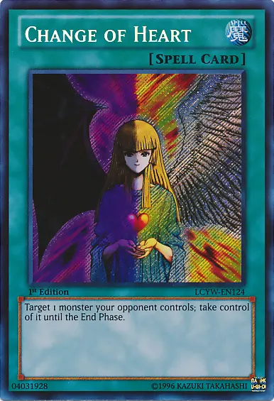 Change of Heart, one of the best banned cards in Yugioh