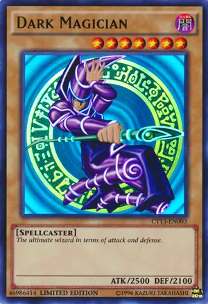 Dark Magician, one of the most nostalgic Yugioh cards