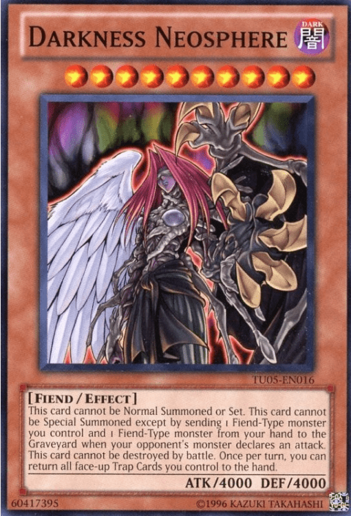 Darkness Neosphere, one of the best fiend type monsters in Yugioh