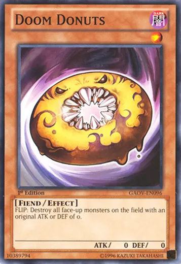 Doom Donuts, one of the funniest Yugioh cards