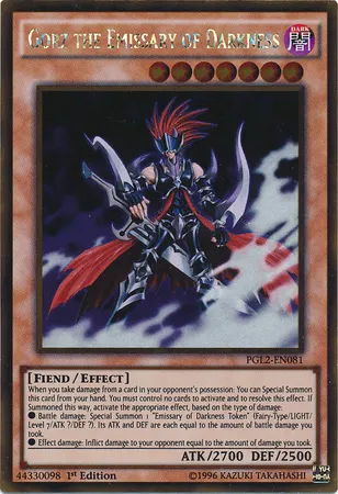 Gorz the Emissary of Darkness, one of the best fiend type monsters in Yugioh