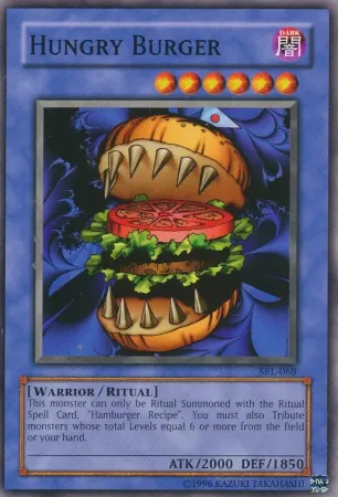Hungry Burger, a bizarre Yugioh card