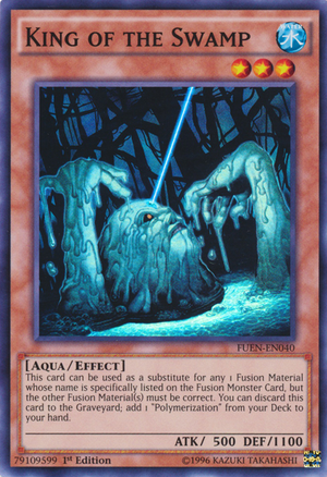 King of the Swamp, one of the best Yugioh aqua type monsters
