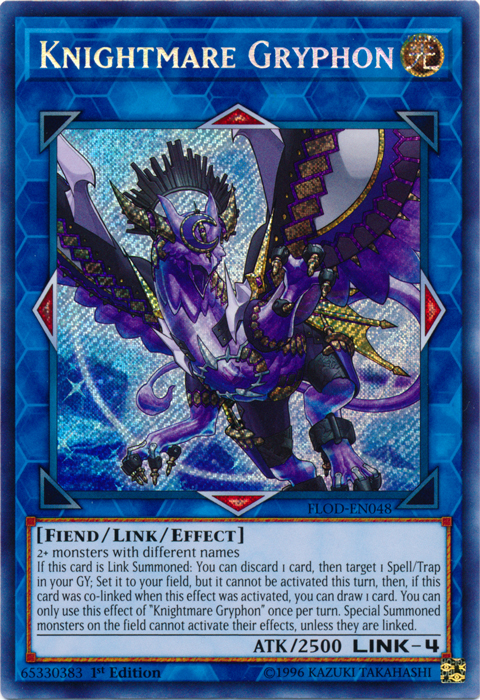 Knightmare Gryphon, one of the best Link monsters in Yugioh