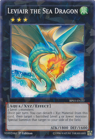 Leviair the Sea Dragon, one of the best aqua type monsters in Yugioh