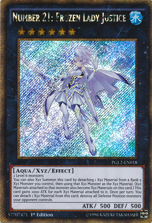 Number 21: Frozen Lady of Justice, one of the best aqua type monsters in Yugioh