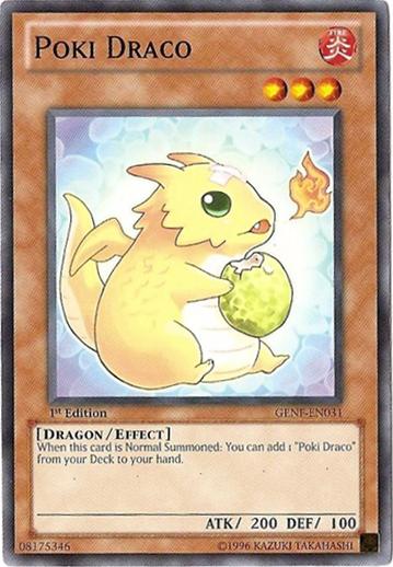 Poki Draco, one of the cutest Yugioh cards