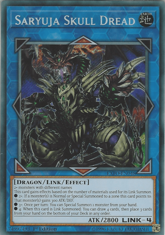 Saryuja Skull Dread, one of the best Link monsters in Yugioh